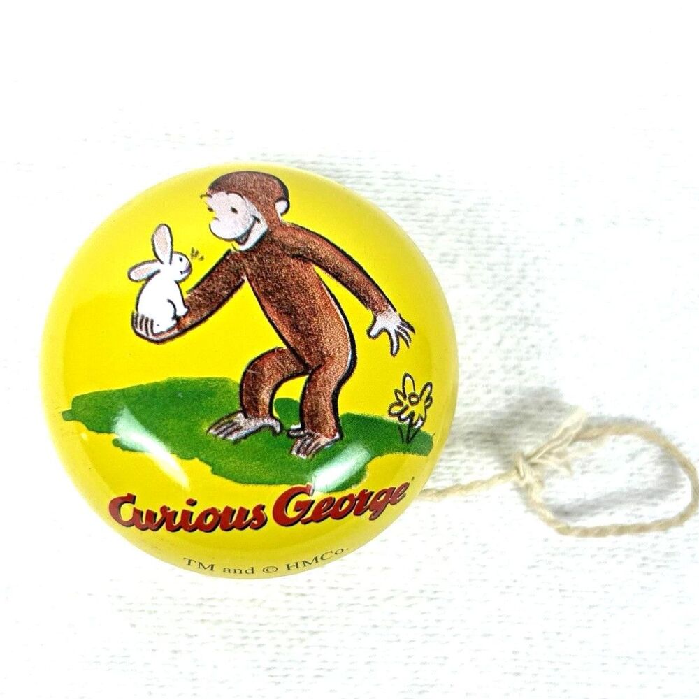 Curious George Yellow Yo-Yo w/ String 2007 Vintage Character Family Ages 4-7
